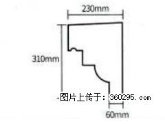 产品分解图型 - 檐口线，型号：SX311-YK-3，规格：230x310mm(3) - 三明三象EPS建材 sm.sx311.cc